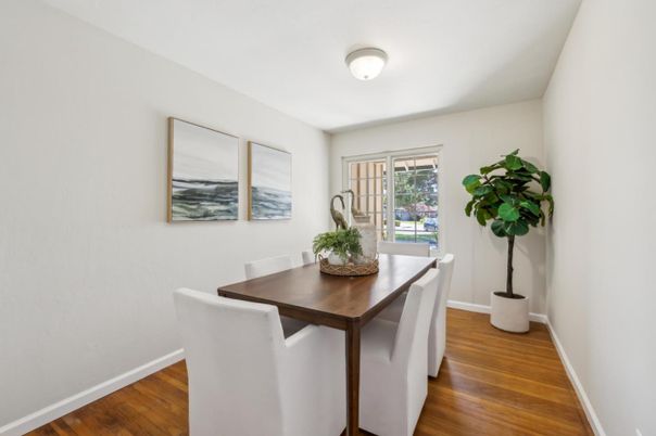 Dining room, Interior, Wood Texture Flooring