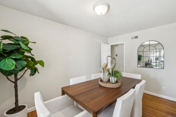 Dining room, Interior, Wood Texture Flooring