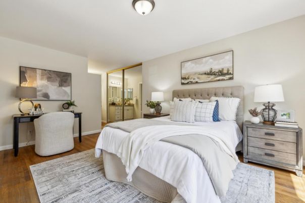 Bedroom, Interior, Wood Texture Flooring