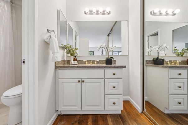 Bathroom, Interior, Wood Texture Flooring