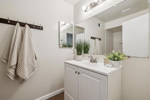Bathroom, Interior, Wood Texture Flooring