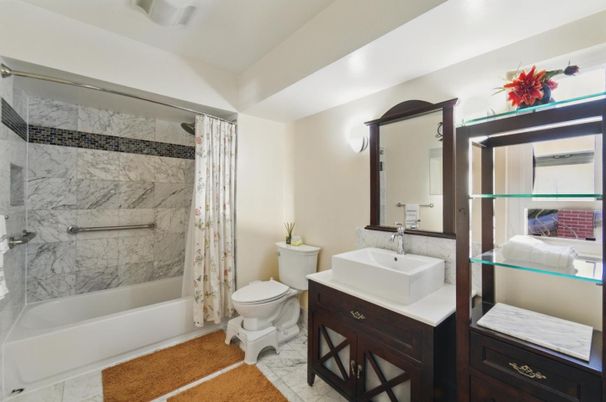 Bathroom, Interior, Marble Walls