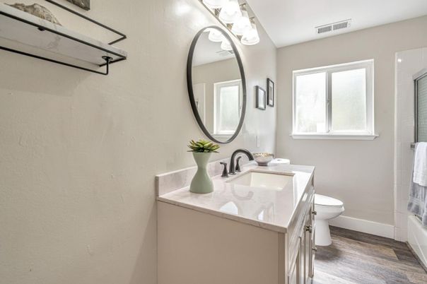 Bathroom, Interior, Wood Texture Flooring