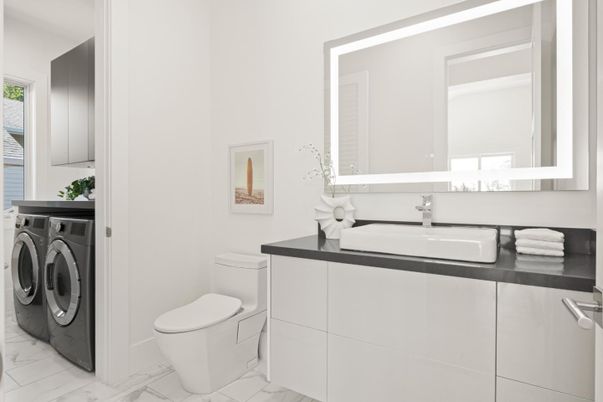 Bathroom, Interior, Marble, Washer