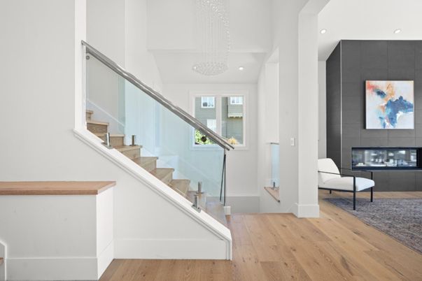 Chandelier, Fireplace, Interior, Pendant Lights, Recessed Lighting, Wood Texture Flooring