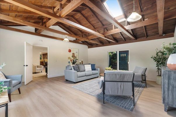 Interior, Living room, Pendant Lights, Wooden Beams, Wooden Ceilings, Wood Texture Flooring