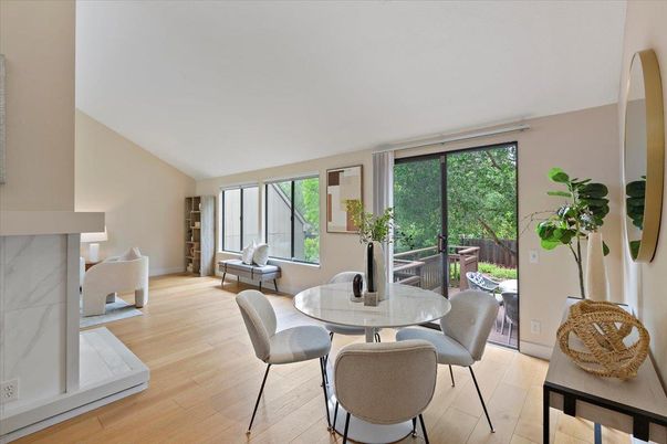 Dining room, Interior, Wood Texture Flooring