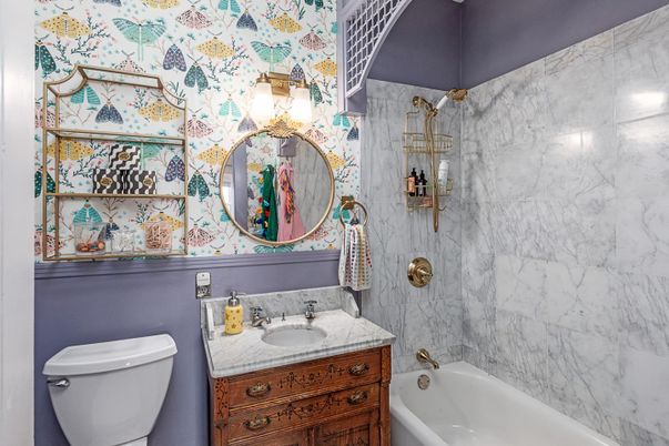 Bathroom, Interior, Marble Walls