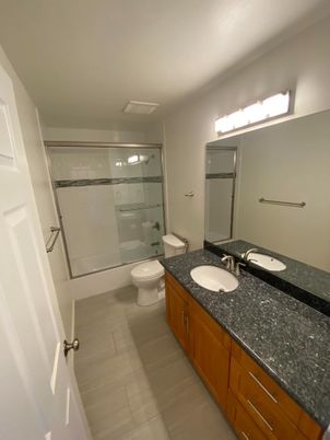 Bathroom, Dual Sink Vanities, Glass Shower, Interior