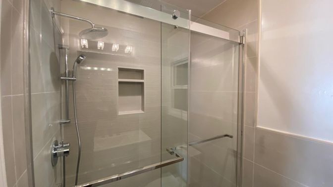 Bathroom, Glass Shower, Interior