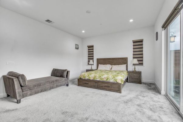 Bedroom, Interior, Recessed Lighting