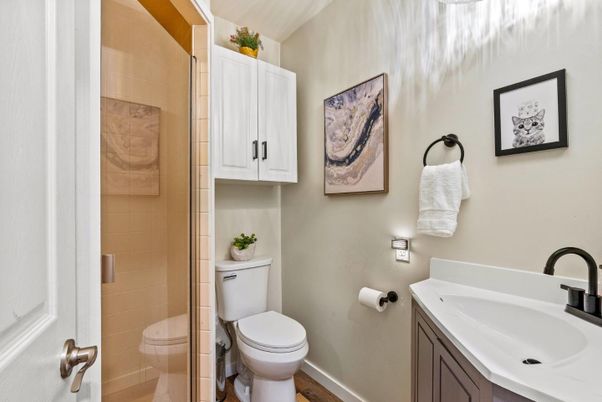 Bathroom, Interior, Wood Texture Flooring