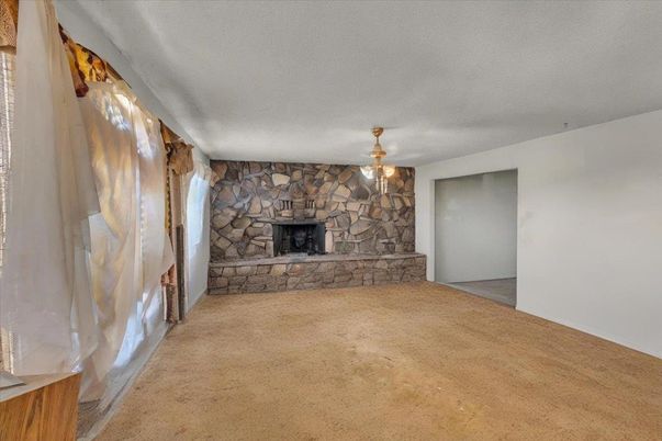 Empty room, Fireplace, Interior, Stone Walls