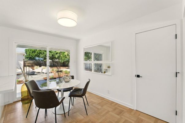 Dining room, Interior, Wood Texture Flooring