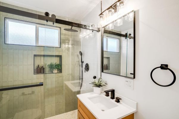 Bathroom, Glass Shower, Interior
