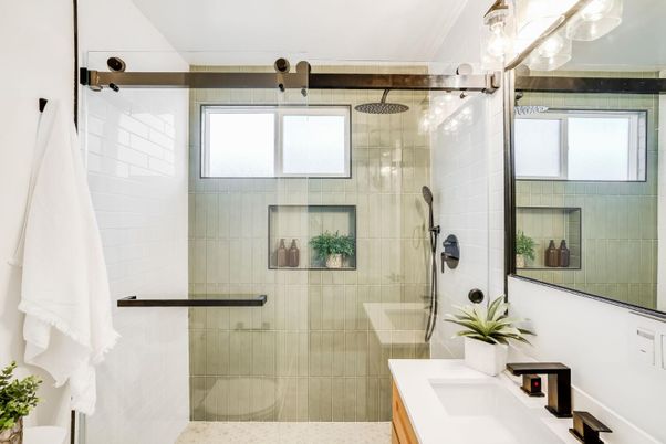 Bathroom, Glass Shower, Interior