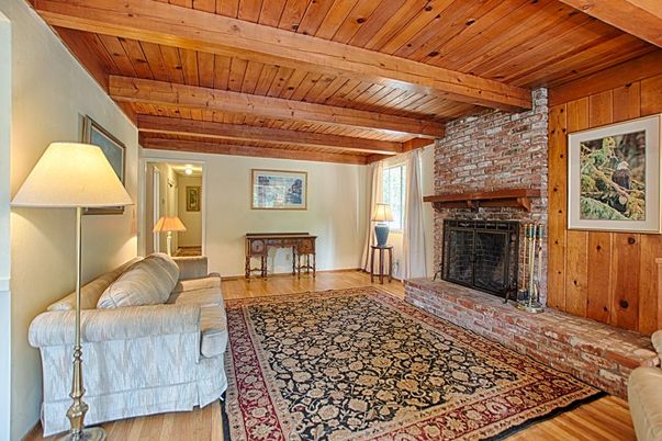 Fireplace, Interior, Stone Walls, Wooden Beams, Wooden Ceilings, Wood Texture Flooring