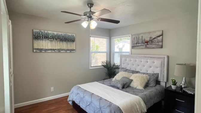 Bedroom, Interior, Wood Texture Flooring