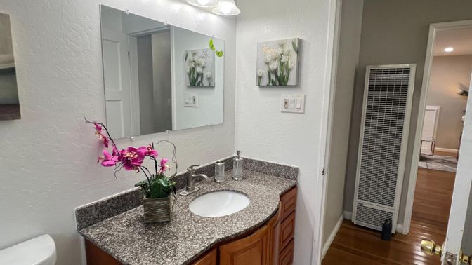Bathroom, Interior, Wood Texture Flooring