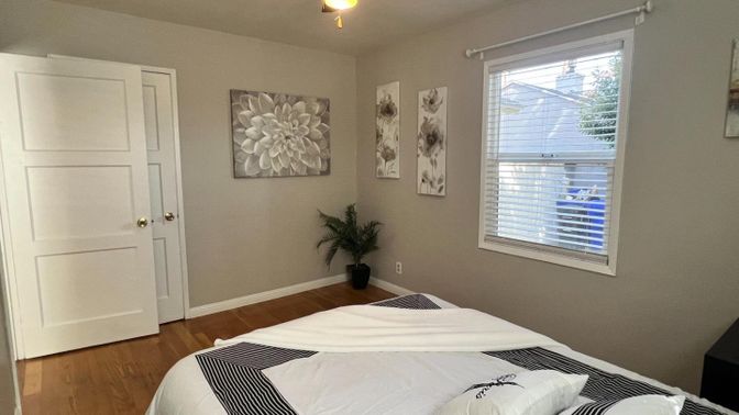Bedroom, Interior, Wood Texture Flooring