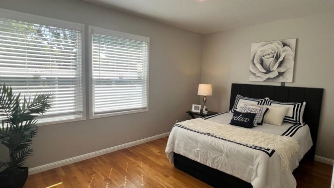 Bedroom, Interior, Wood Texture Flooring