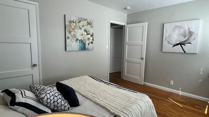 Bedroom, Interior, Wood Texture Flooring