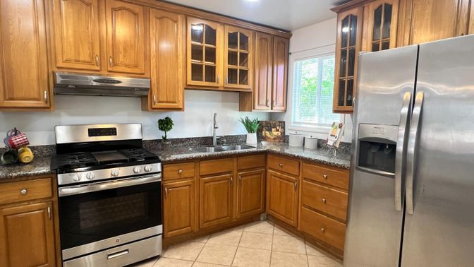 Interior, Kitchen, Recessed Lighting, Stainless Steel Appliances