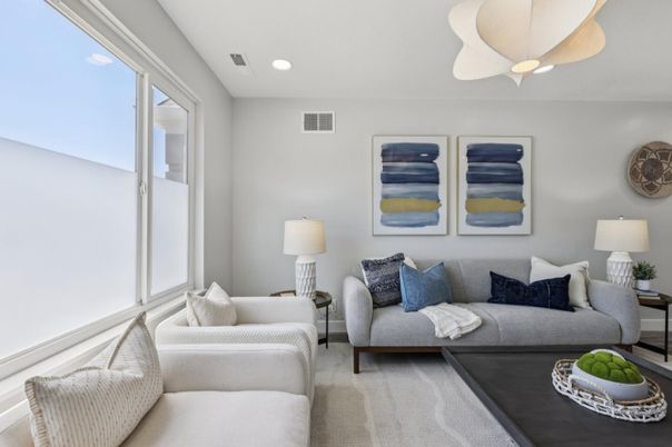 Interior, Living room, Recessed Lighting