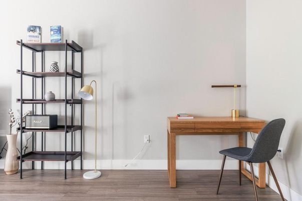 Home Office, Interior, Wood Texture Flooring