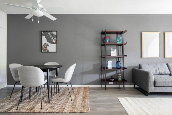 Dining room, Interior, Wood Texture Flooring