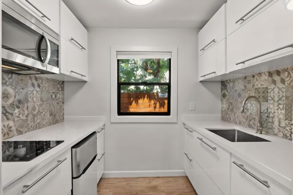 Interior, Kitchen, Wood Texture Flooring