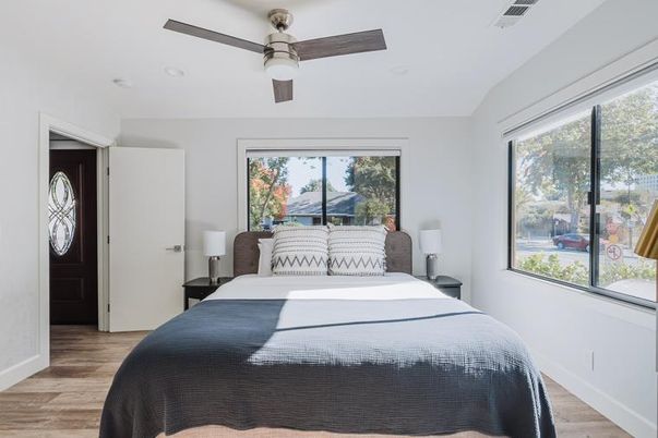 Bedroom, Interior, Wood Texture Flooring