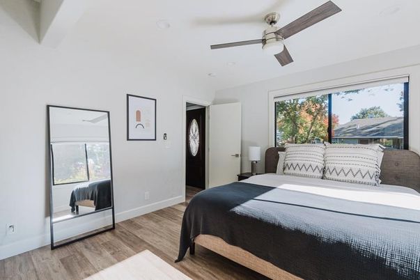 Bedroom, Interior, Wood Texture Flooring