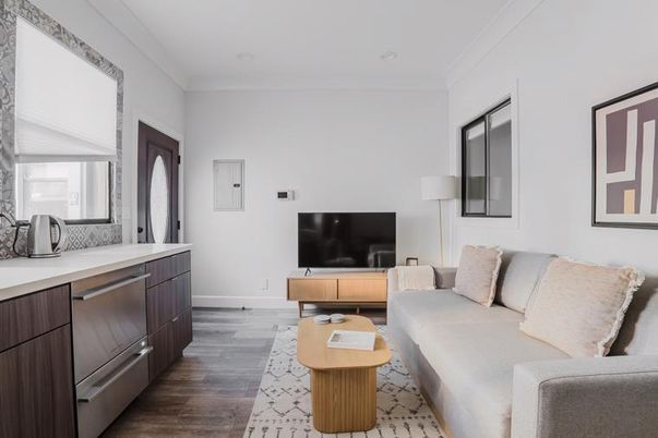 Interior, Kitchen, Living room, Wood Texture Flooring