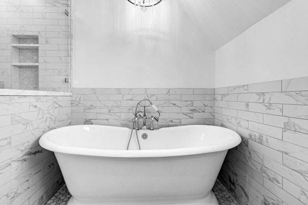 Bathroom, Free Standing Baths, Interior, Marble Walls