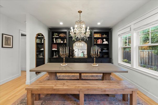 Chandelier, Interior, Recessed Lighting, Wood Texture Flooring