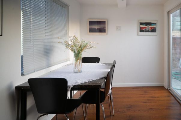 Dining room, Interior, Wood Texture Flooring
