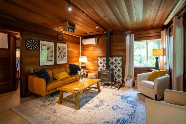 Fireplace, Interior, Living room, Wooden Ceilings, Wood Texture Flooring, Wooden Walls