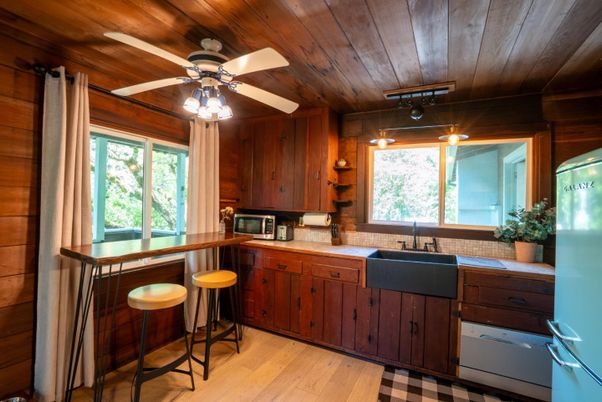 Interior, Kitchen, Wooden Ceilings, Wood Texture Flooring