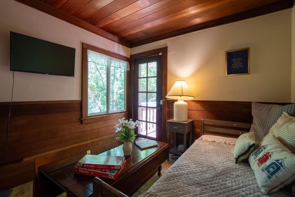 Bedroom, Interior, Wooden Ceilings, Wooden Walls
