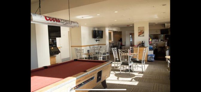 Billiard Table, Dining room, Game Room, Interior, Recessed Lighting