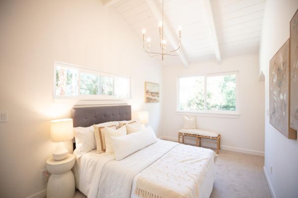 Bedroom, Chandelier, Interior