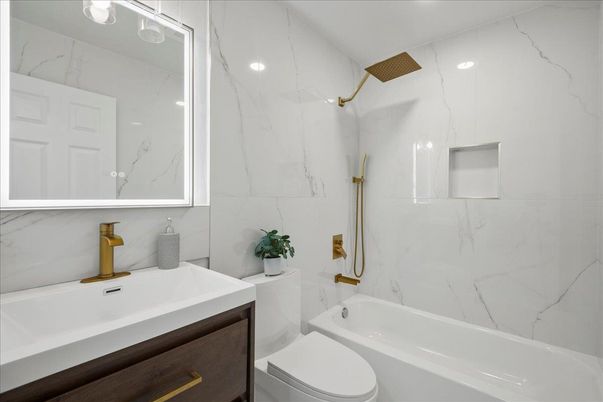 Bathroom, Interior, Marble Walls