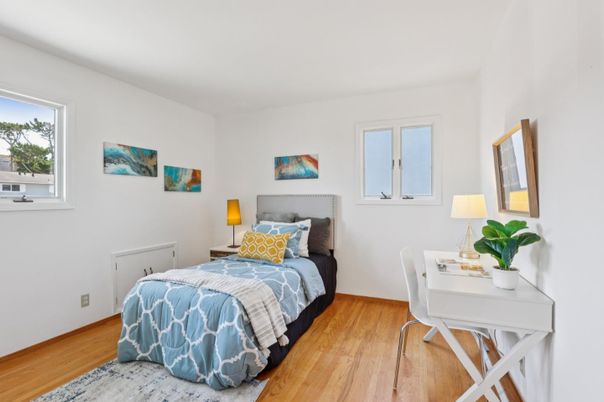 Bedroom, Interior, Wood Texture Flooring