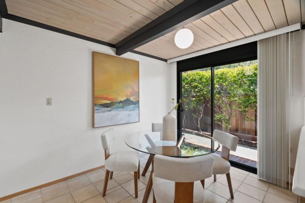 Dining room, Interior, Wooden Ceilings