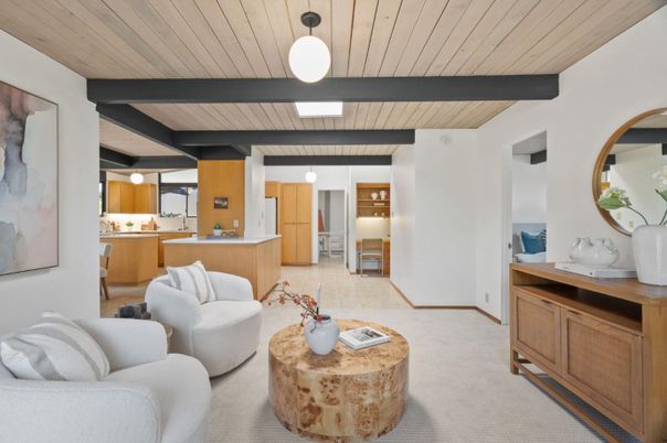 Interior, Living room, Wooden Ceilings