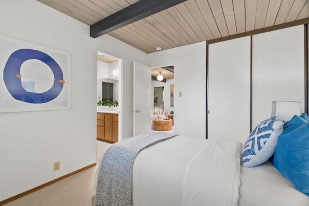 Bedroom, Interior, Wooden Beams, Wooden Ceilings