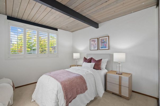 Bedroom, Interior, Wooden Beams, Wooden Ceilings