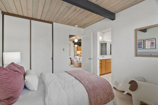 Bedroom, Interior, Wooden Beams, Wooden Ceilings