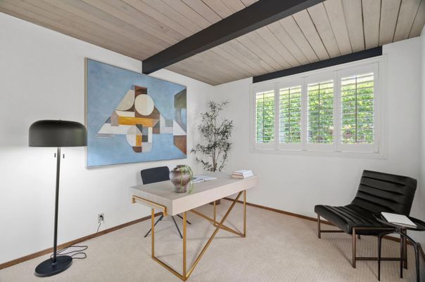 Home Office, Interior, Wooden Beams, Wooden Ceilings